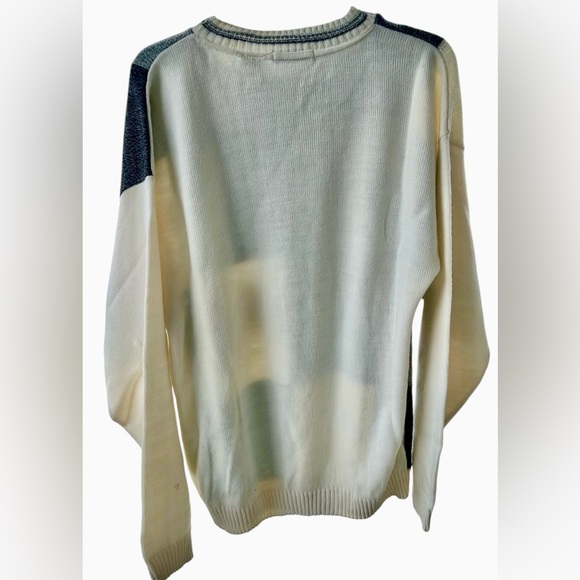 Vintage Bachrach Black and White Patchwork Sweater - Picture 2 of 6